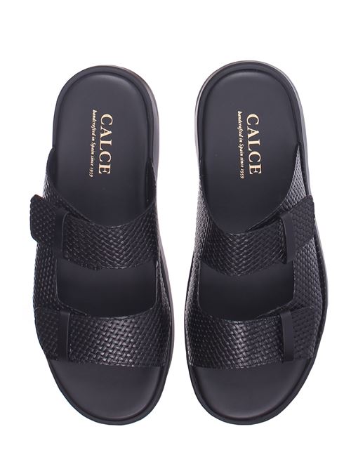 leather sandals CALCE | X1922LAYABECERRO BLACK